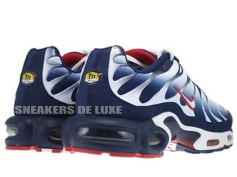 nike tuned 1 white navy red